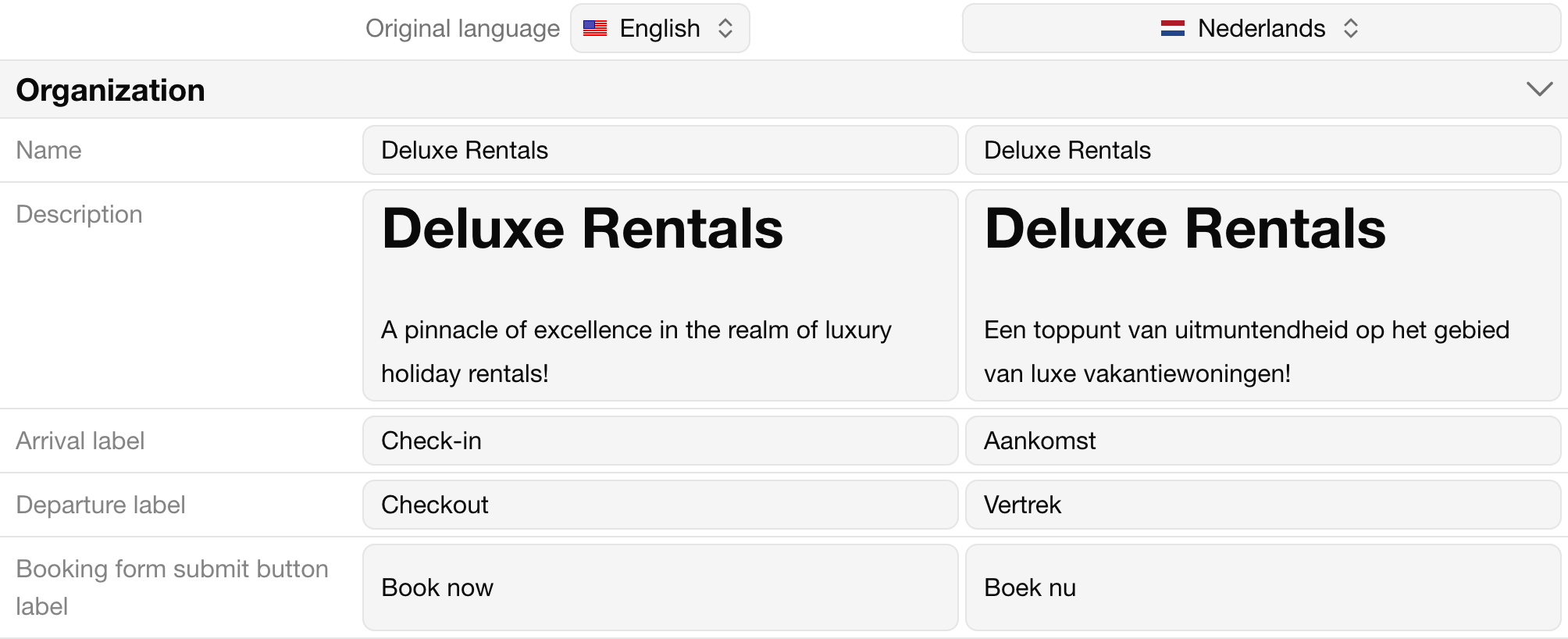 Translation management