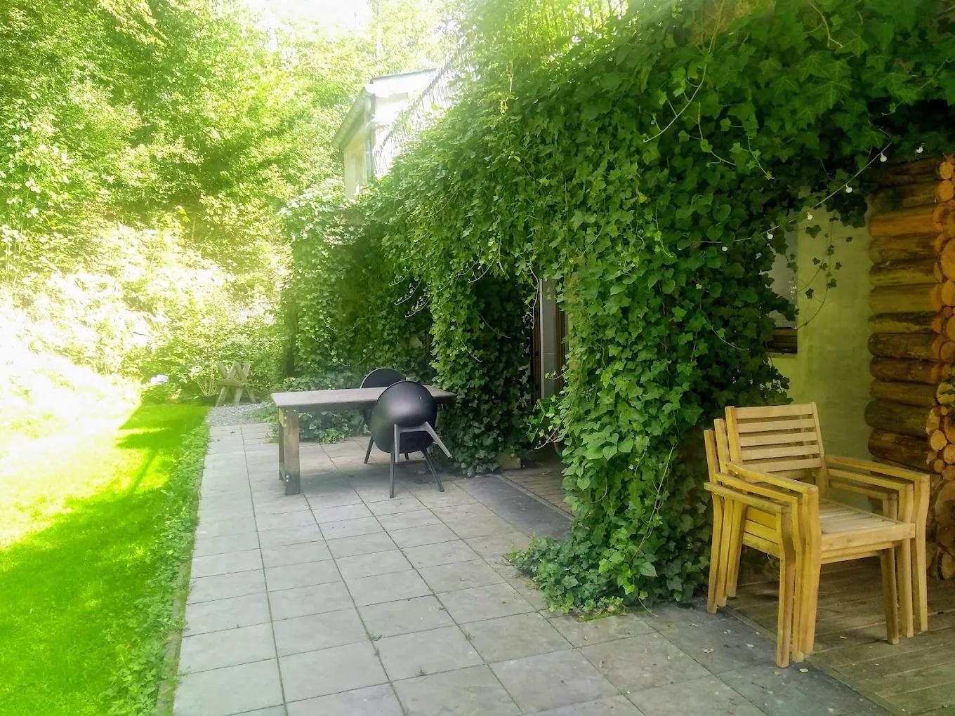 Omheinde tuin