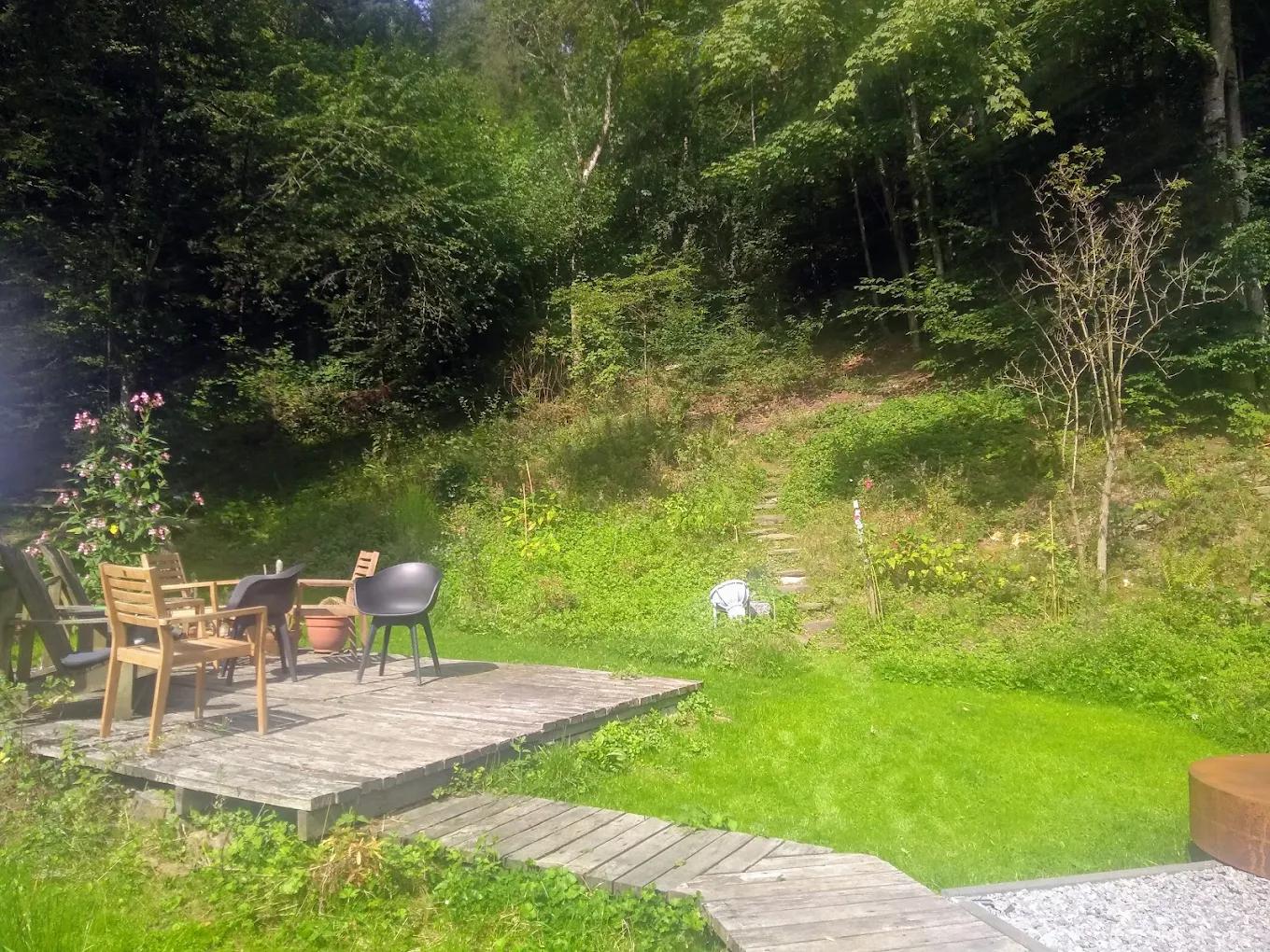 Omheinde tuin
