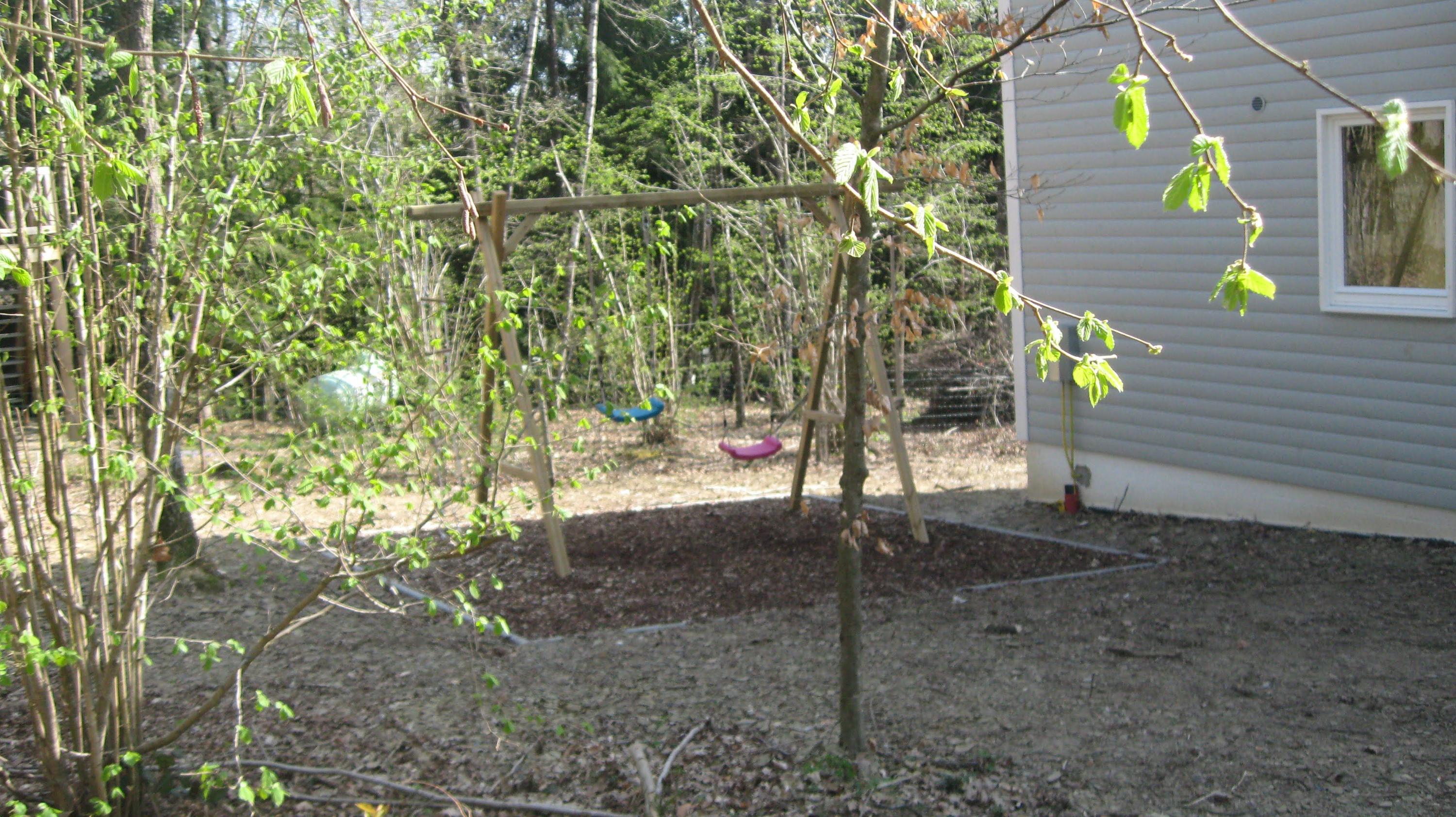 De omheinde tuin
