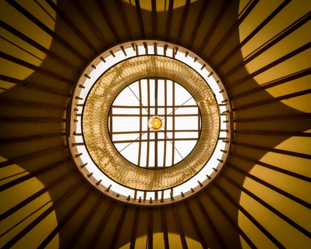 Puy de Sancy Yurt - Internal - Roof Window