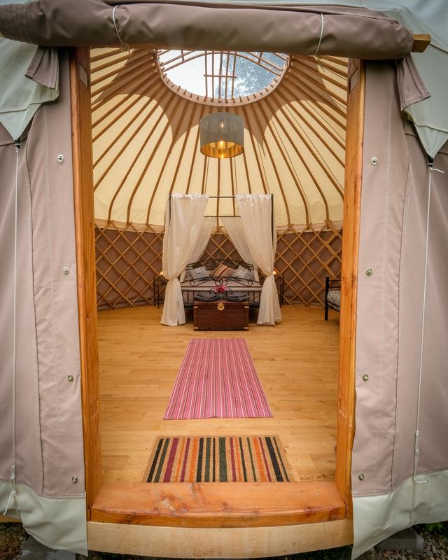 Puy de Sancy Yurt - Internal - From Door