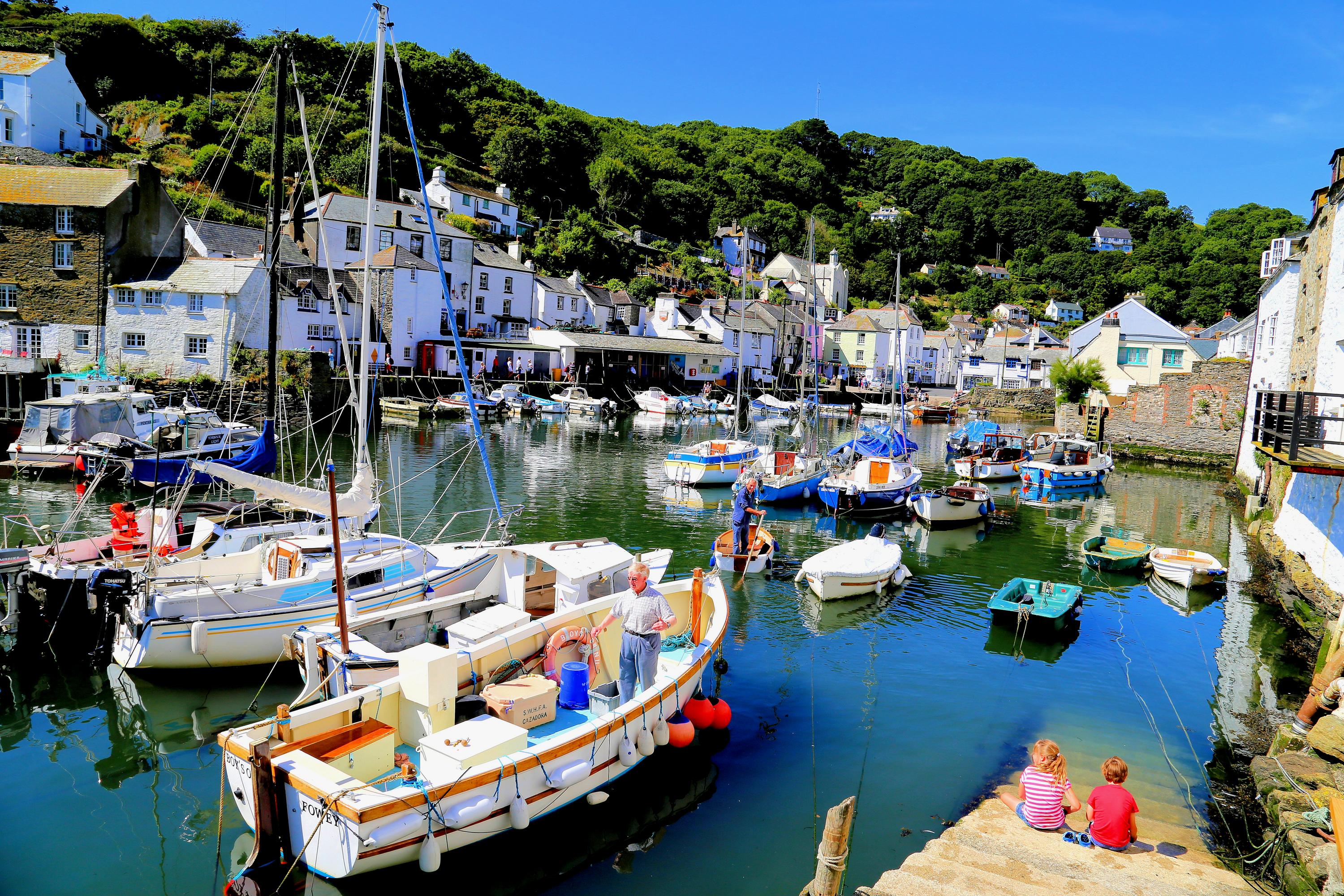 Polperro by the museum steps