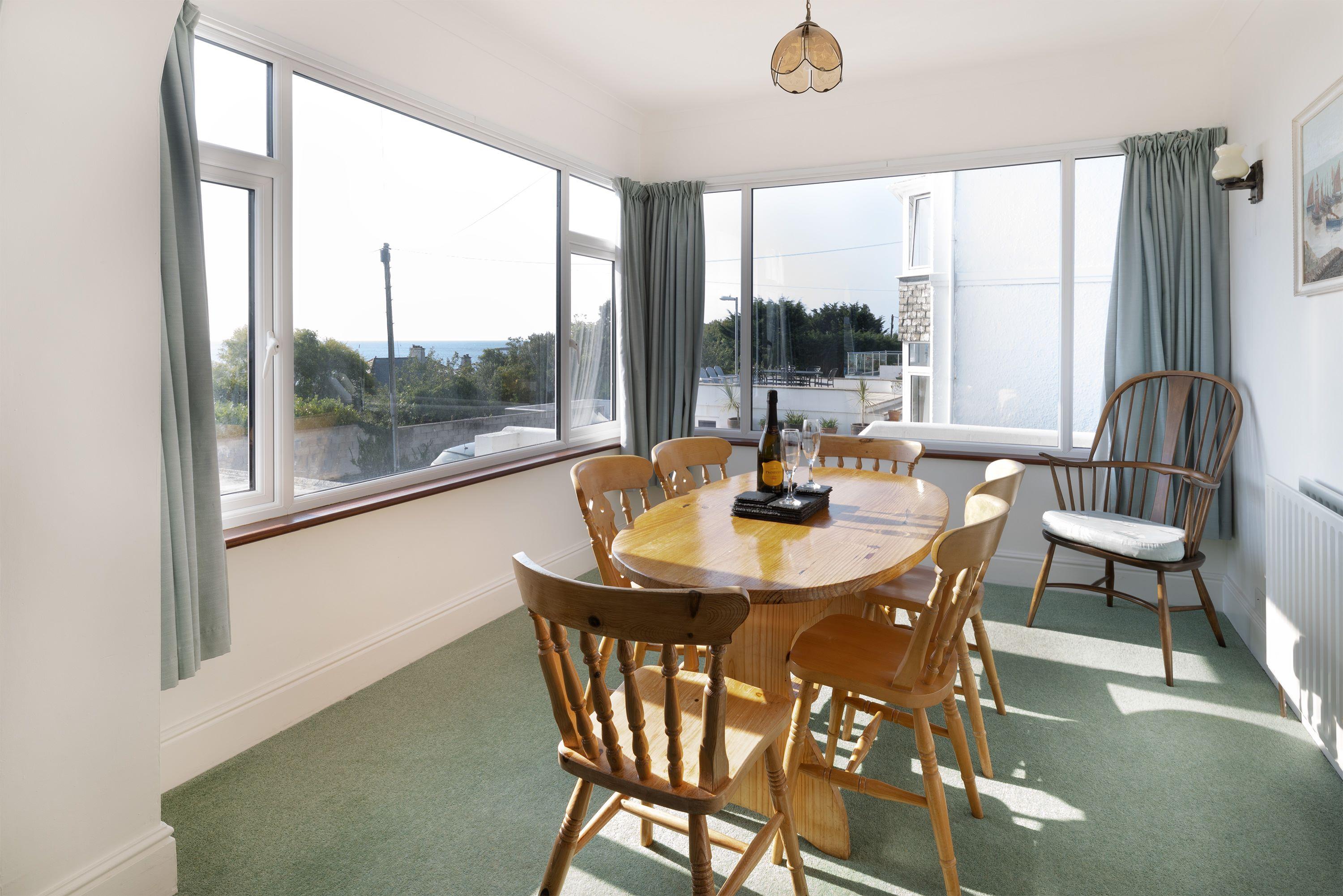 Dining room at Sea Breeze Cottage