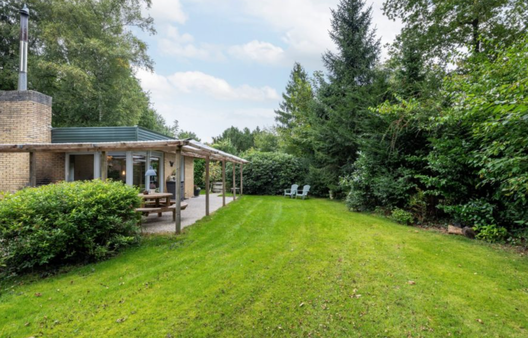 Het Bosnest met omheinde tuin