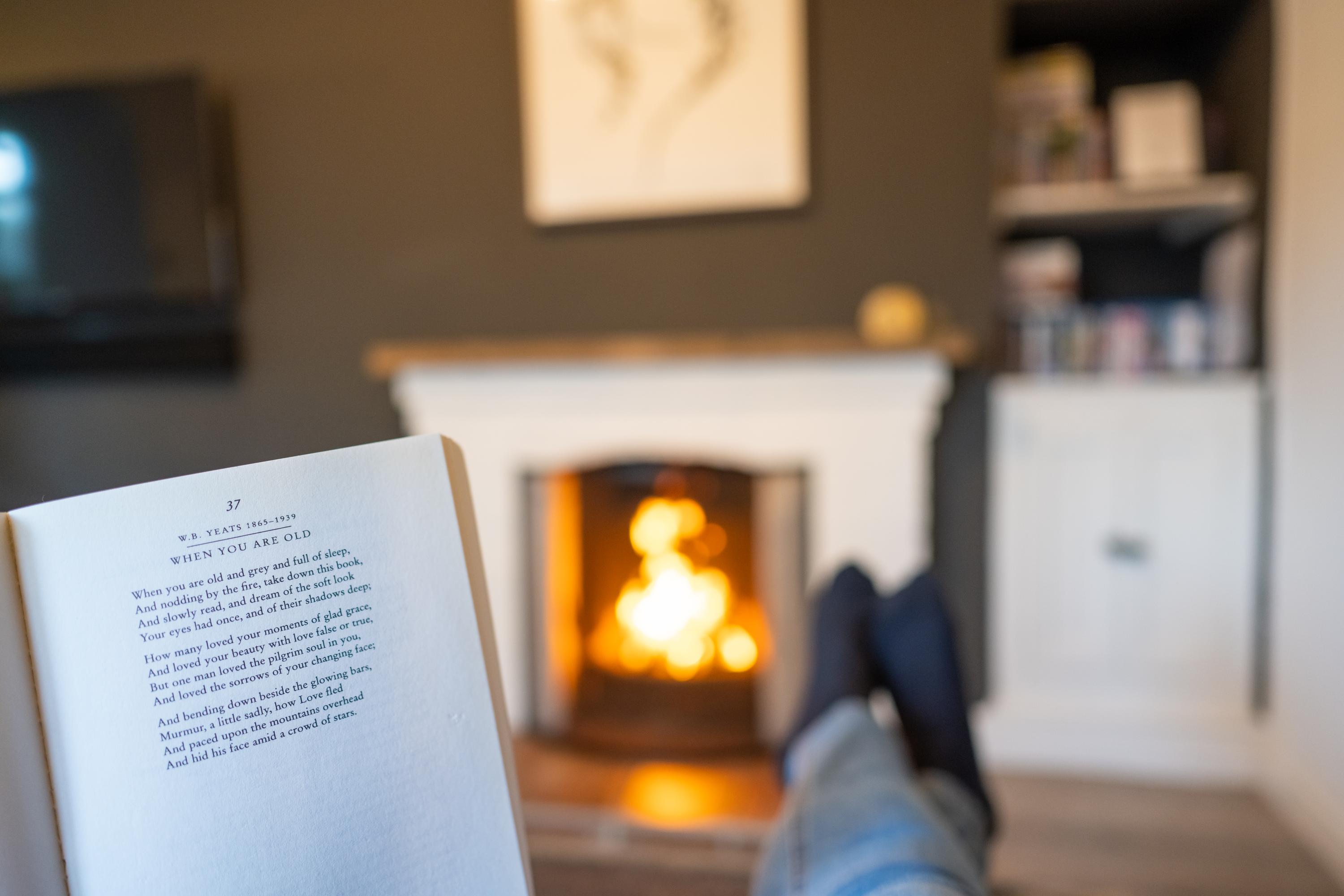 A perfect winter getaway break with open fire and chaise longue