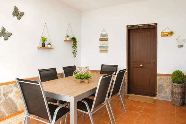 Outdoor dining area