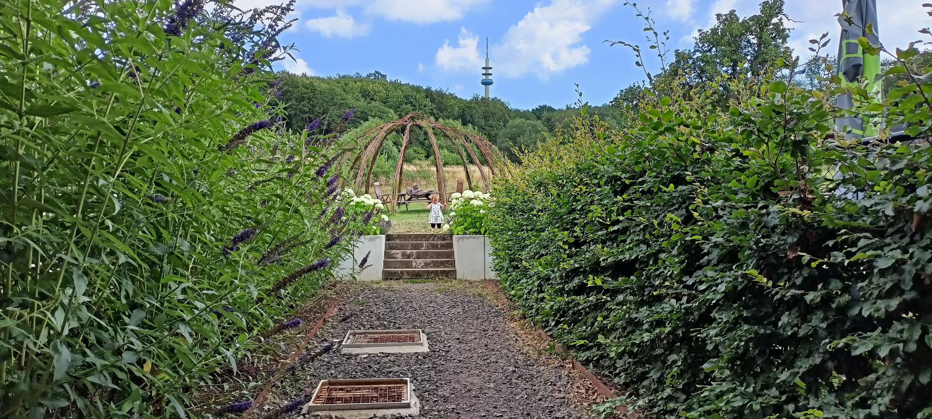 Wilgendome met zithoek