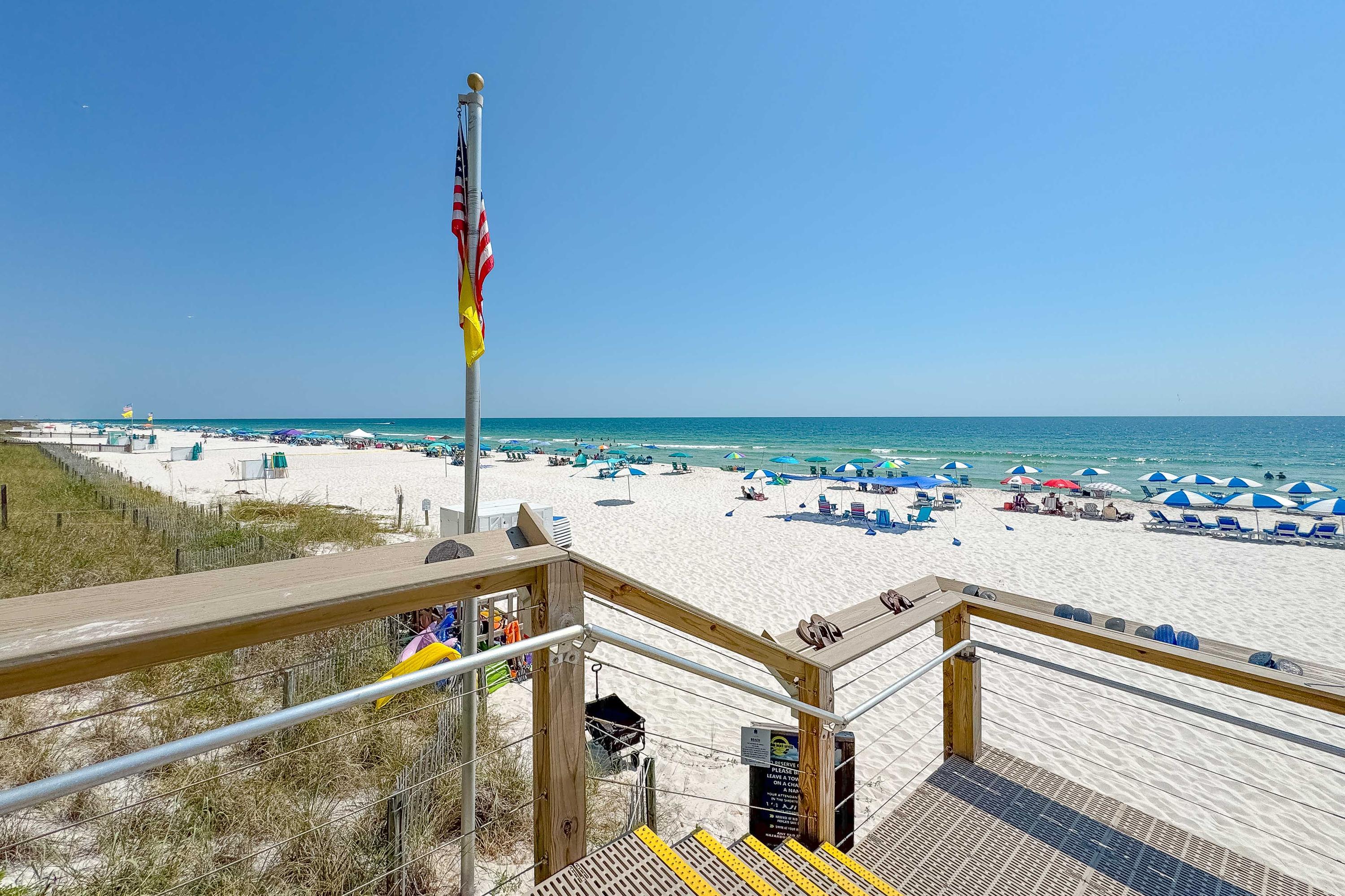 Enjoy the powdery sands of Indigo's private 500 ft beachfront.