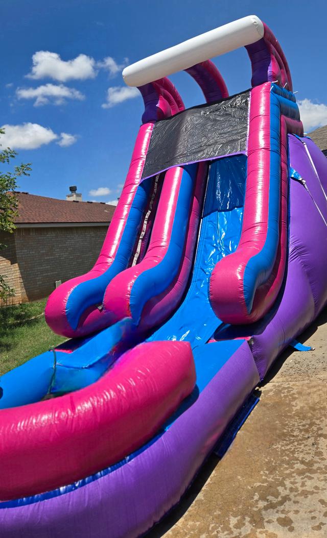 Dura Lite Pink Water Slide SL (Single Lane) with Detachable Pool