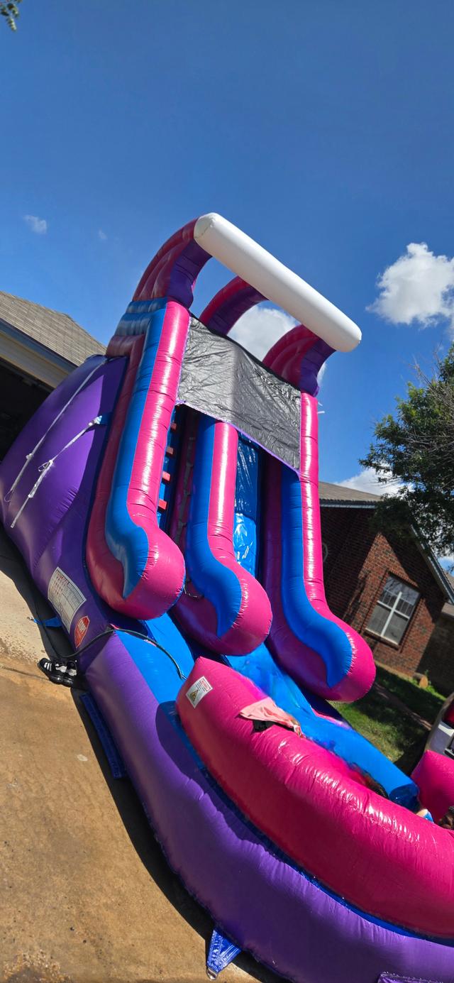 Dura Lite Pink Water Slide SL (Single Lane) with Detachable Pool