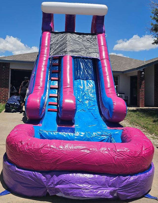 Dura Lite Pink Water Slide SL (Single Lane) with Detachable Pool