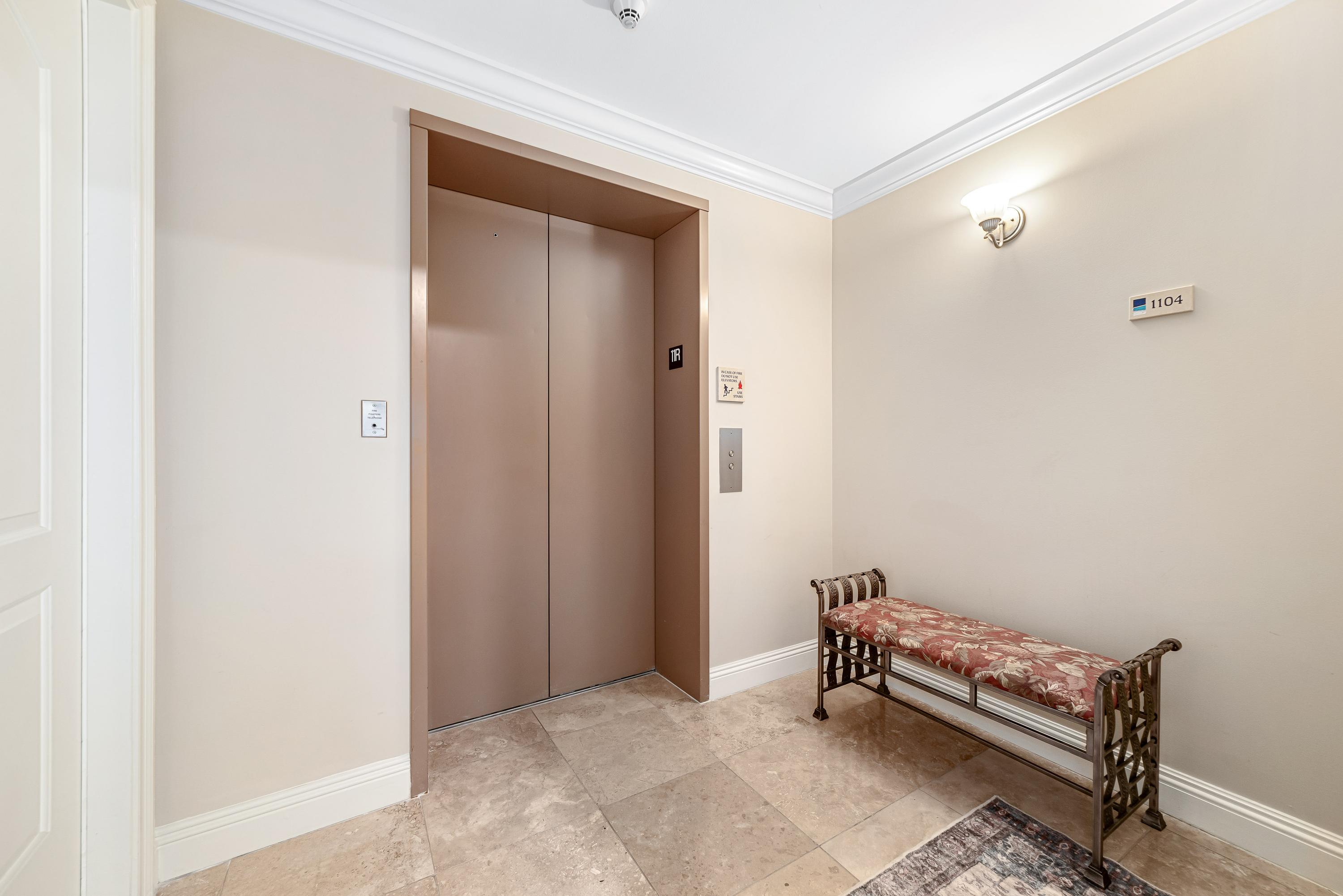 Step directly off the elevator and into our private foyer, and then into condo.