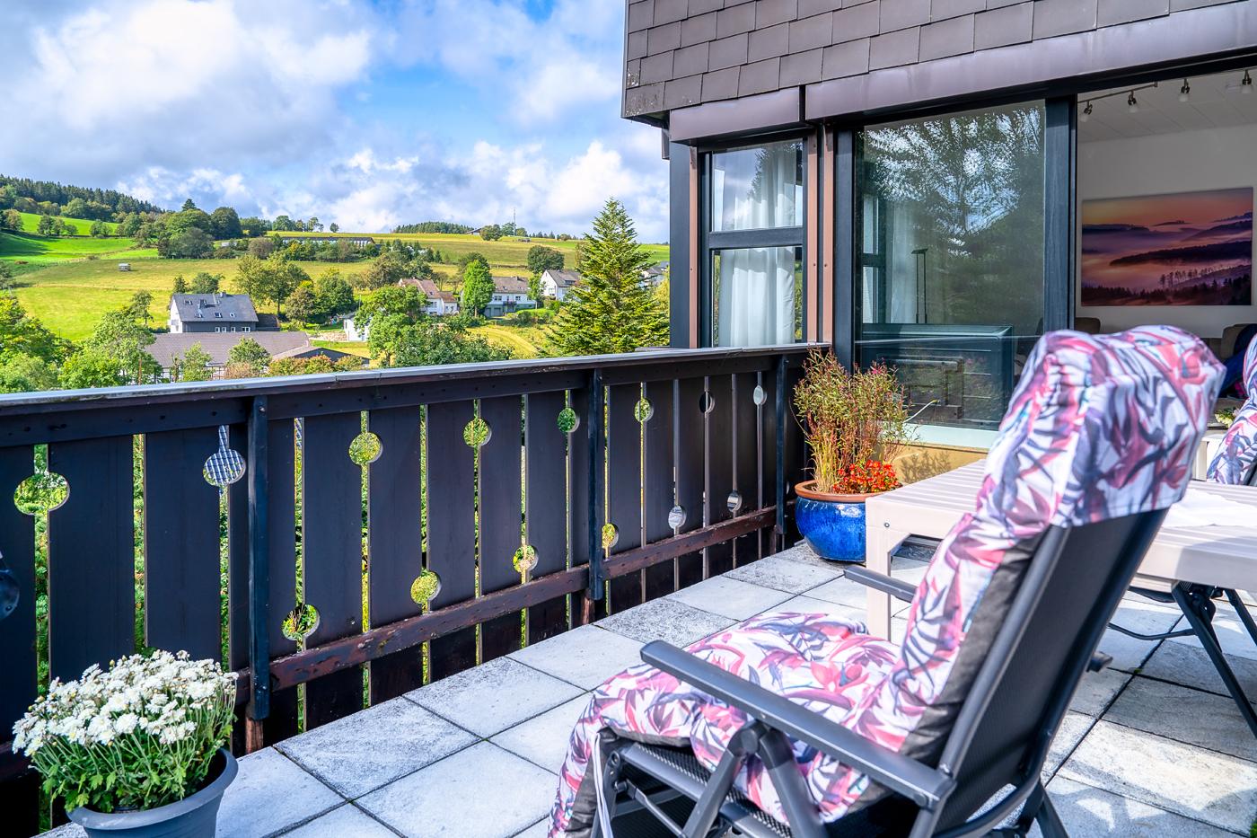 balkon uitzicht winterberg
