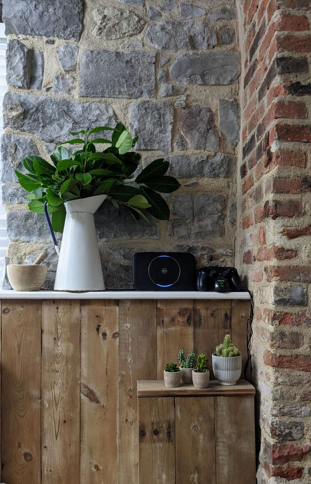 Jurassic blue lias stone walls in this 18th century period  holiday home 
