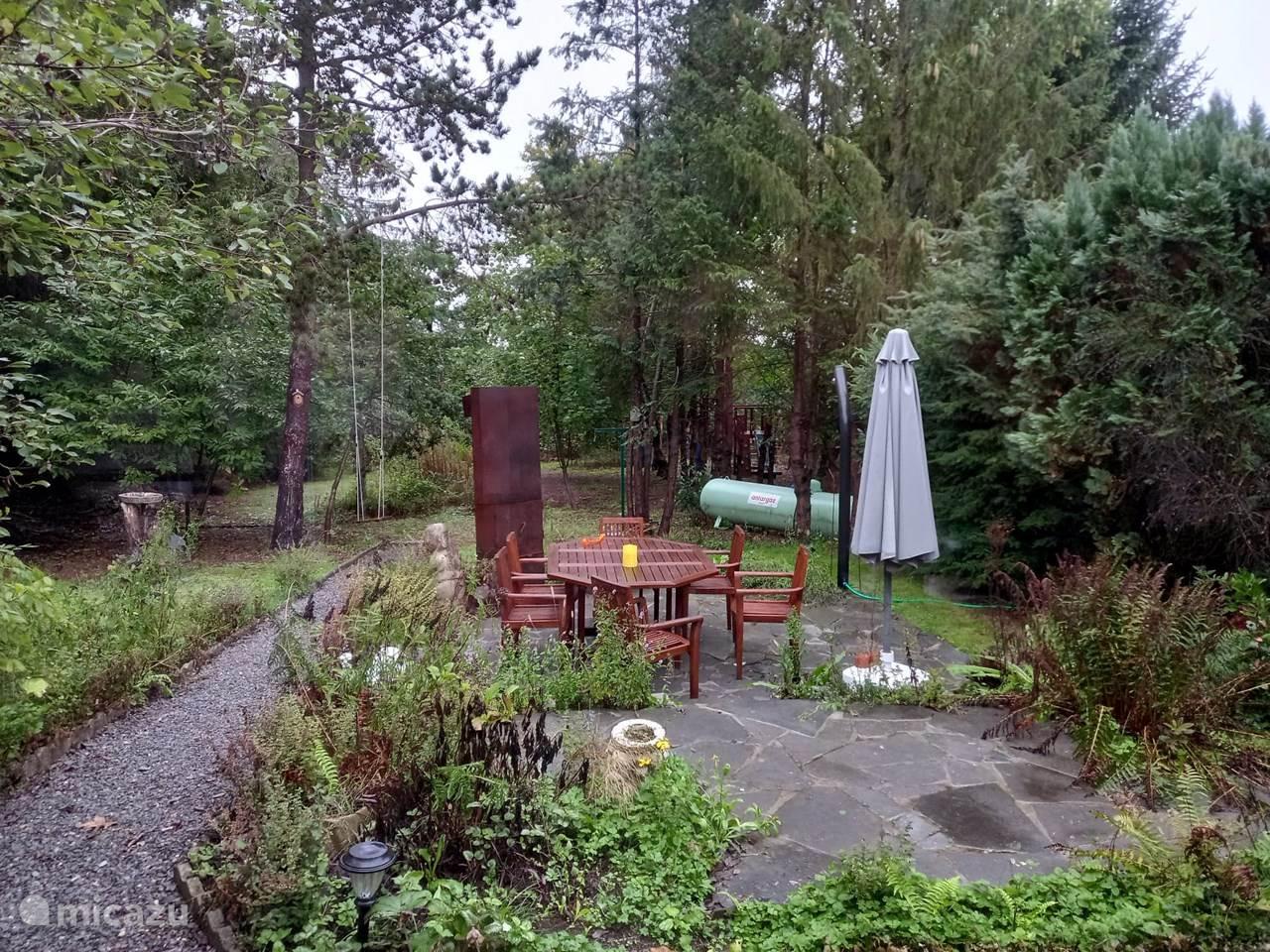 Omheinde tuin