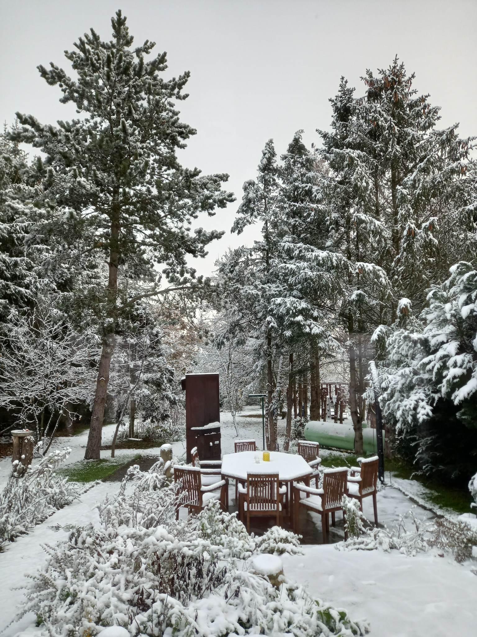 Terras tijdens de winter