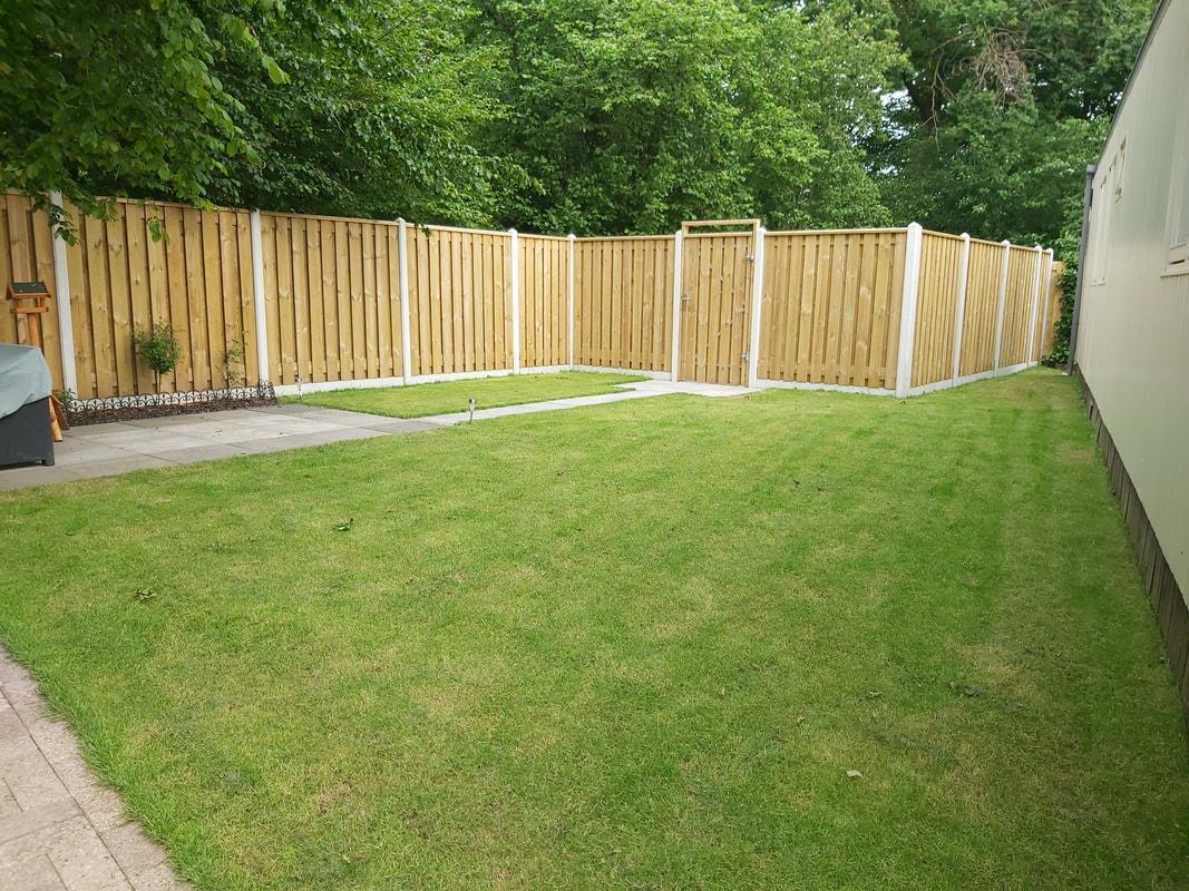 Omheinde tuin