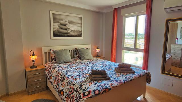 Slaapkamer van vakantie appartement aan zee