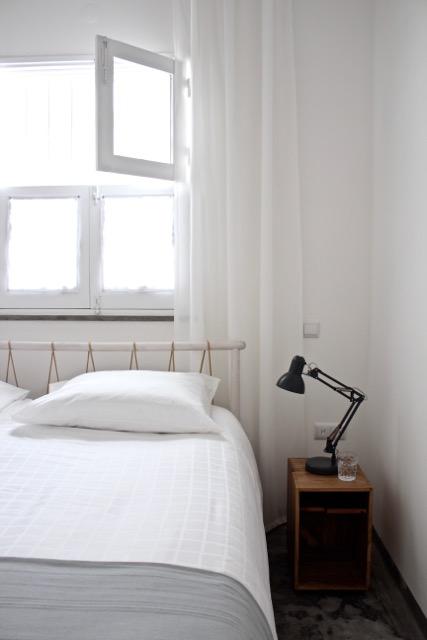 Guest bedroom at Casa Opala with elegant minimalist design