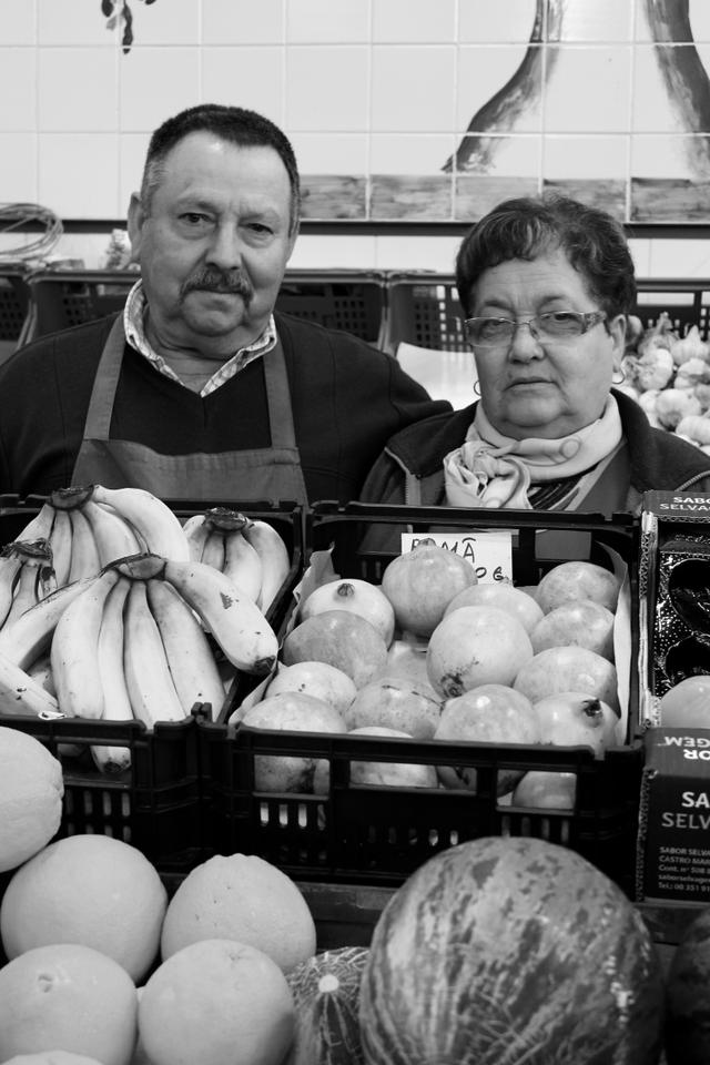 Local market atmosphere in Olhão Algarve