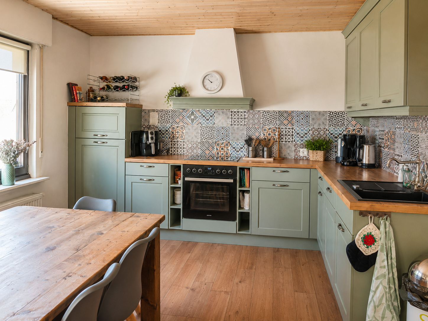 Kitchen with dining table — Miva Grönebach