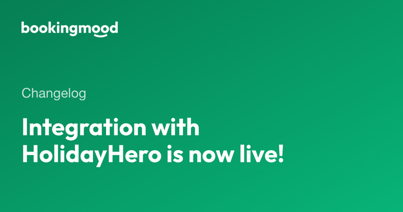 Integration with HolidayHero is now live!