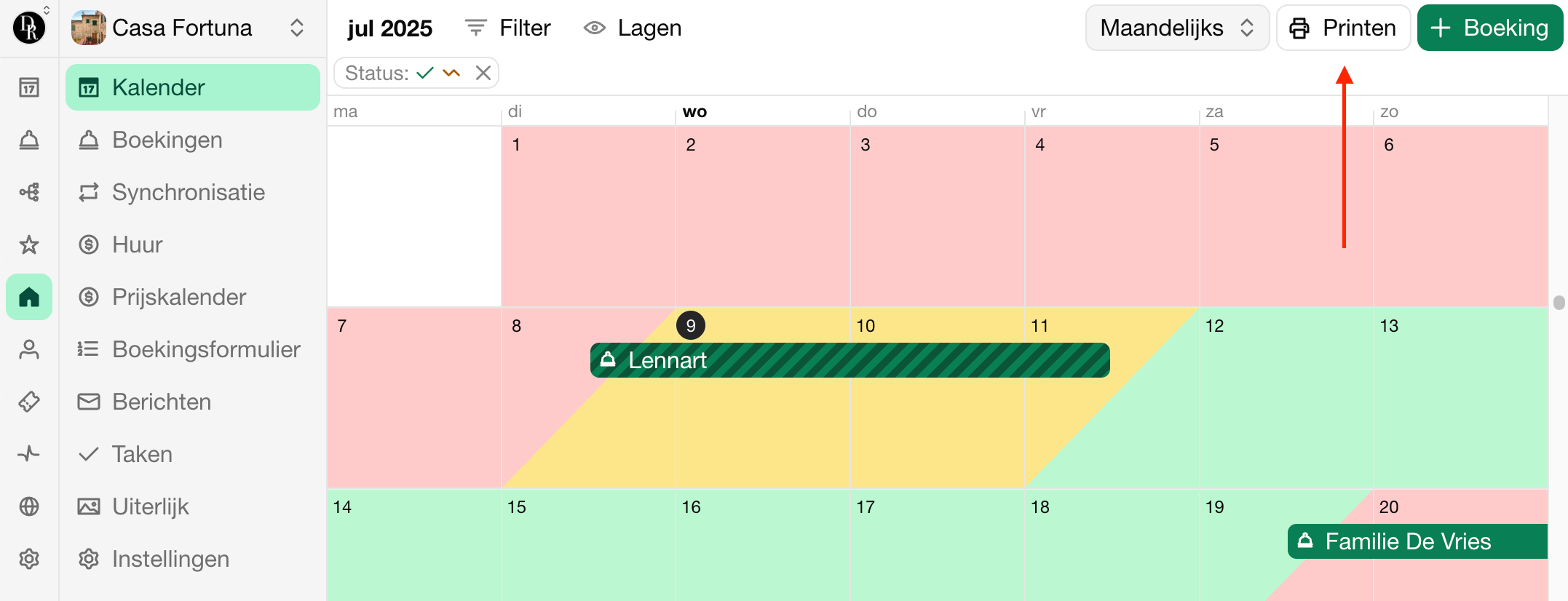 Kalender printen