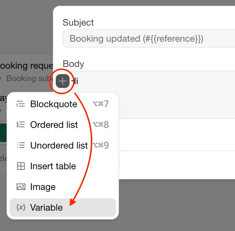 Add variable