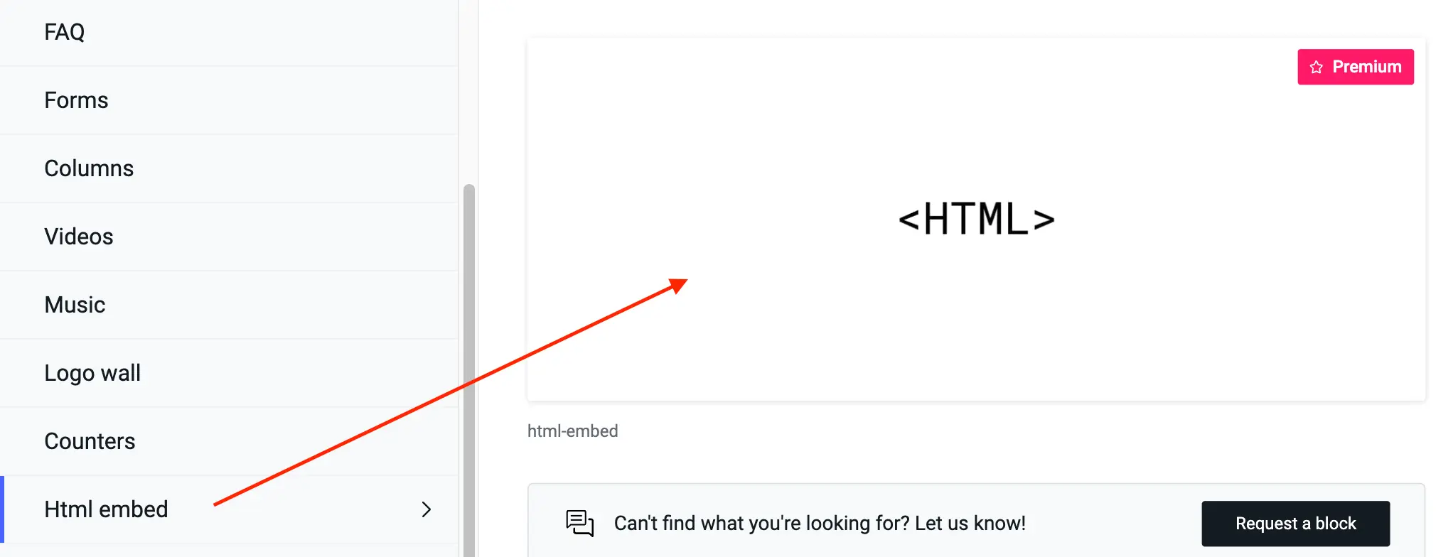 Html embed