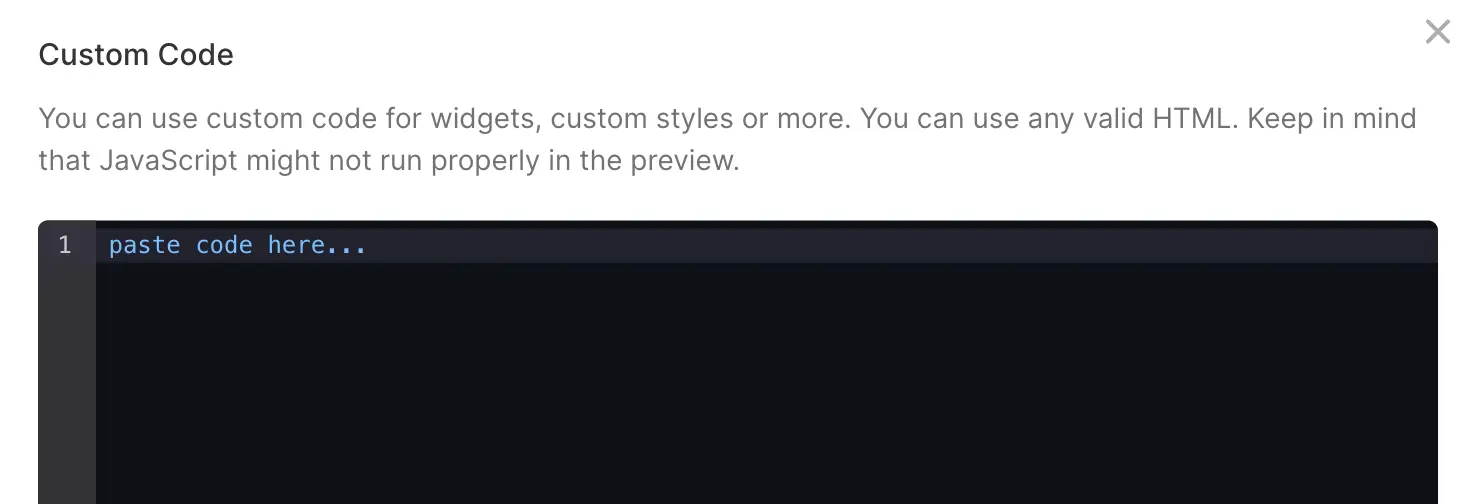 Custom Code