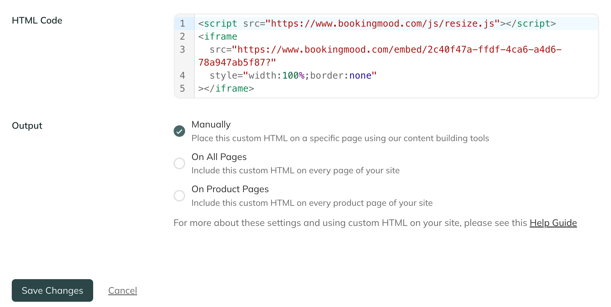 HTML Code