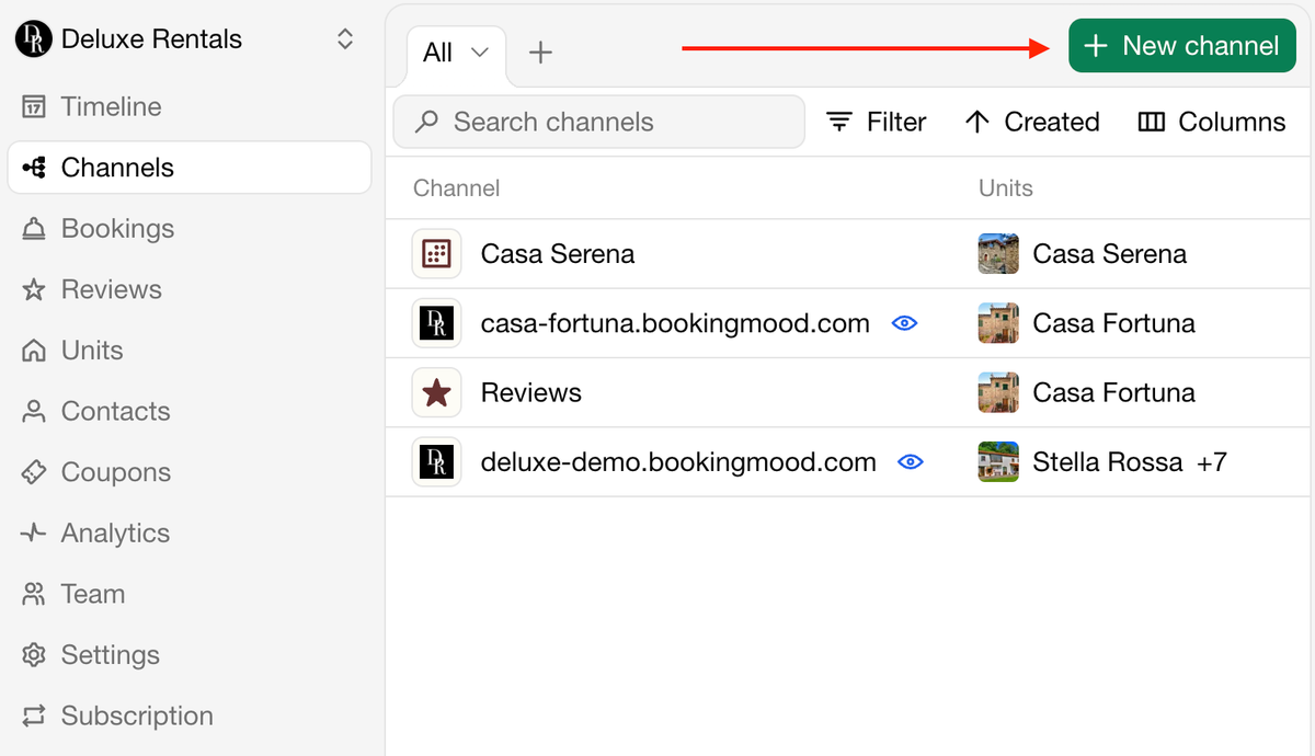 Create a widget | Bookingmood docs