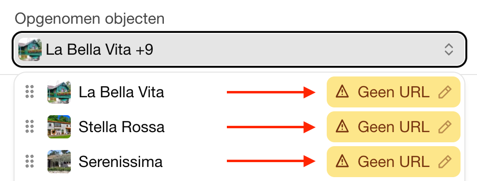 URL per object