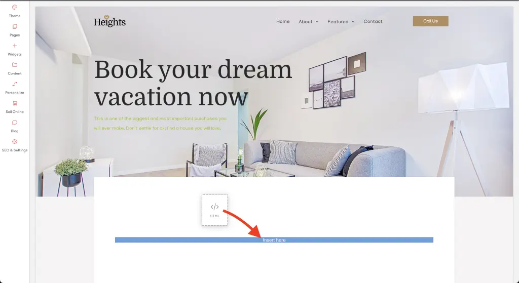 HTML-widget slepen